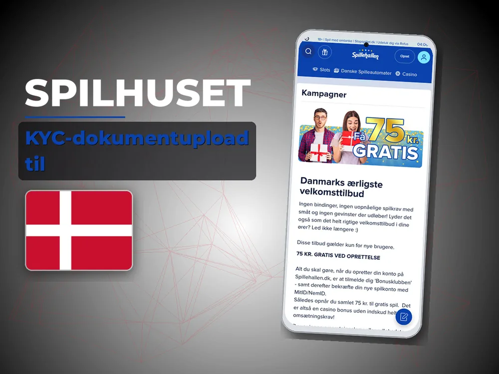 Spilhuset - KYC-dokumentupload til